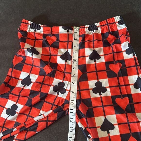 Women’s Leggings Yoga Pants with Playing Card Detail Ankle Length XL NEW - Picture 7 of 10
